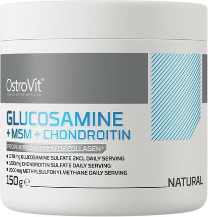 Ostrovit Glukozamina + Msm + Chondroityna 150g