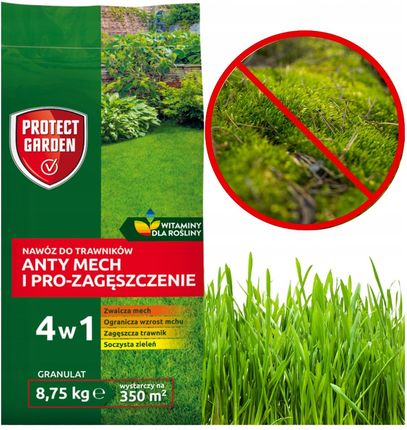Protect Garden Nawóz Do Trawników Anty Mech I Pro Zagęszczenie Zwalcza 8,75kg