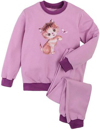 Dziewczęca piżama, fioletowa, kotek, Tup Tup