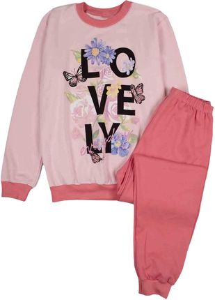 Piżama dziewczęca, różowa, lovely, Tup Tup