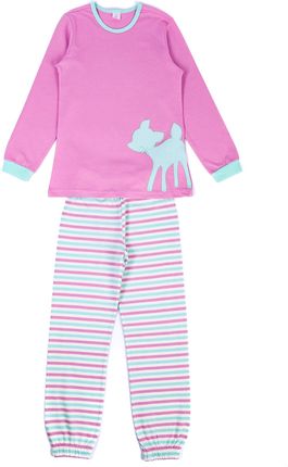 Dziewczęca długa piżama różowo błękitna Kanz