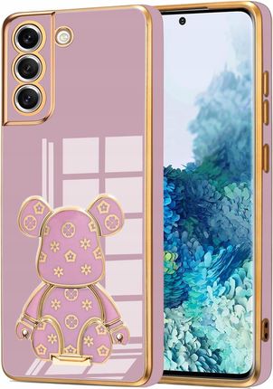 Itel Etui Glamour 6D Do Samsung S21 Plus Miś Uchwyt Podstawka Bear Silikon Case