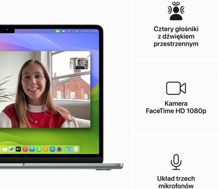 Laptop Apple MacBook Air 13,3/M3/8GB/256GB/macOS (MRXN3ZEA