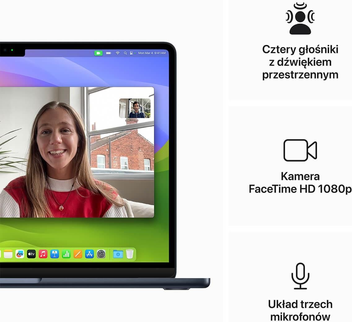 Laptop Apple MacBook Air 13/M3/16GB/512GB/macOS (MXCV3ZEA