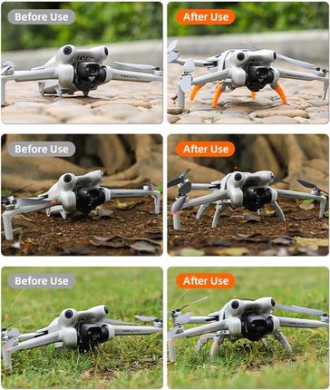Sunnylife Składane Sanki Nóżki Do Lądowania Dji Mini 4 Pro - Pomarańczowe - zdjęcie 2