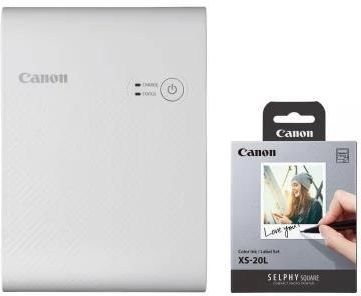 Canon Selphy Square QX10 biały + papier XS-20L (4108C003+4119C002)