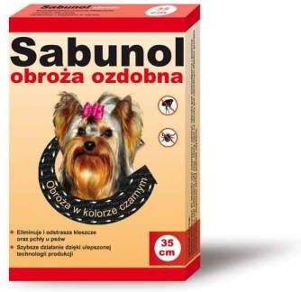 Dr Seidl Sabunol obroża przeciw kleszczom i pchłom dla psa 35cm