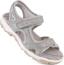 Komfortowe sandały damskie sportowe na rzepy szare Rieker 68866-40 - zdjęcie 1