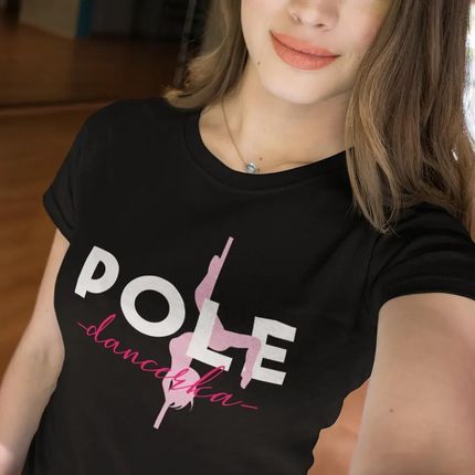 Pole dancerka - damska koszulka z nadrukiem