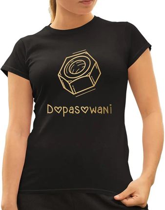 Dopasowani - damska koszulka z nadrukiem