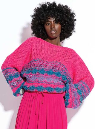 Kolorowy sweter damski Fobya