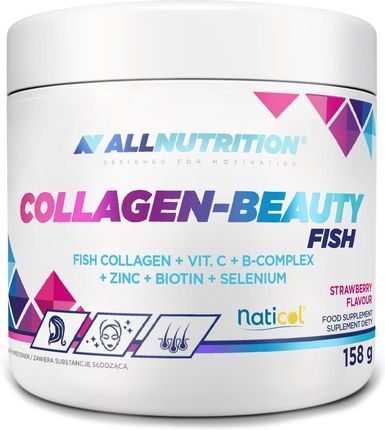 Sfd Allnutrition Collagen Beauty Fish Smak Truskawkowy 158g