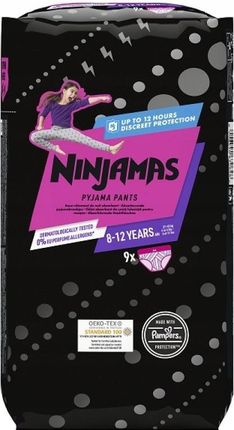 Procter&Gamble Pampers Ninjamas Dziewczynka Pieluchomajtki 8-12 Lat 9szt.