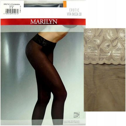 Rajstopy Marilyn Erotic Vita Bassa 30 Den Visone 5