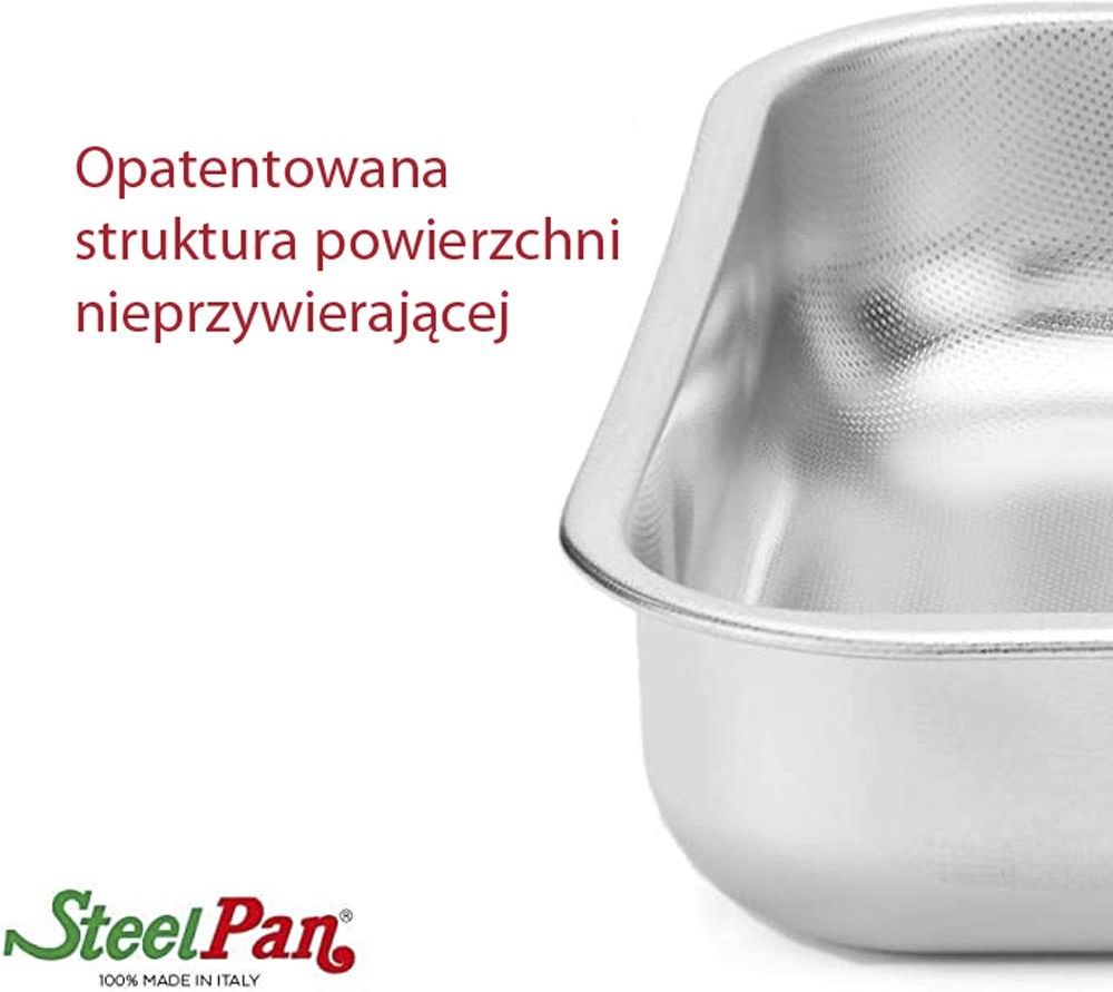 Steelpan 10183 Rectangular Flat Dimensions: 40 x 28 cm