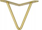 Noga metalowa Hairpin Original 22 cm. Złota