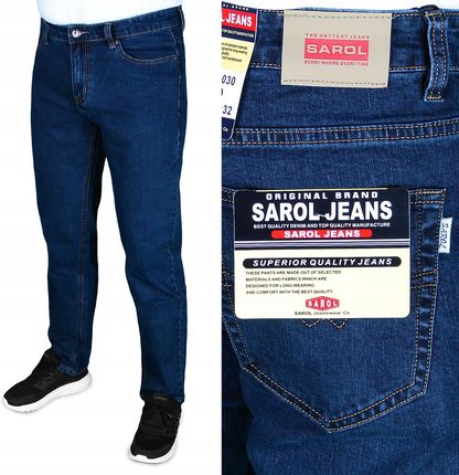 Spodnie Męskie Jeans Sarol W40 L32 40/32 104-106cm