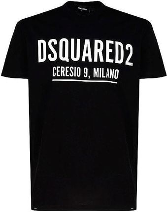 DSQUARED2 MILANO włoski t-shirt koszulka męska BLACK