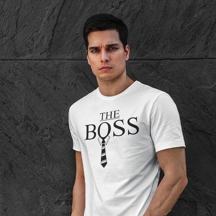 The boss - męska koszulka z nadrukiem dla taty
