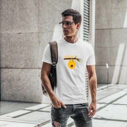 Idealnie (UL) - męska koszulka z nadrukiem