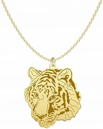 Złoty Naszyjnik Tygrys Ankier 925 Grawer Dedykacja Prezent Biżuteria