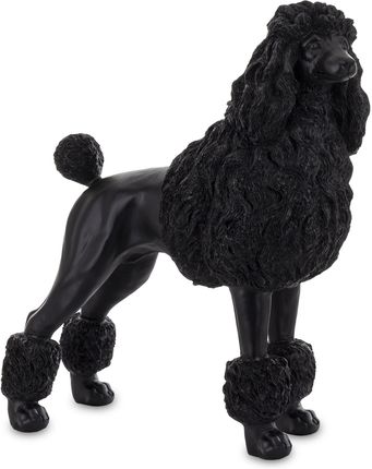 Pies pudel czarna figurka psa pudla ozdoba dekoracja na prezent 