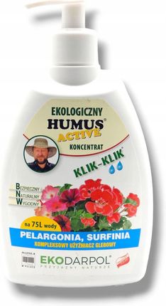 Ekodarpol Nawóz Humus Active Pelargonia Surfinia 300ml Klik-Klik
