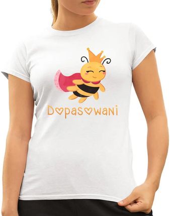 Dopasowani (Pszczoła) - damska koszulka z nadrukiem