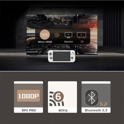 Retroid Pocket 4 Pro, 4.7″ Touchscreen, 8GB RAM 128GB Black