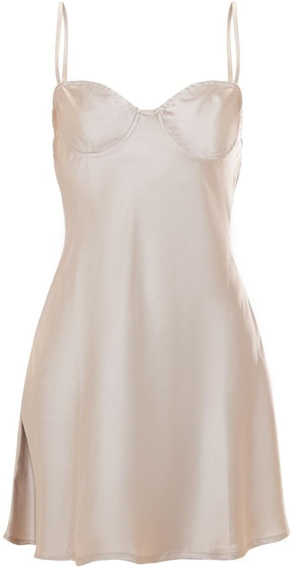 Prettylittlething Satynowa Mini Sukienka Ramiączka LR3 NG4__S - Ceny i ...