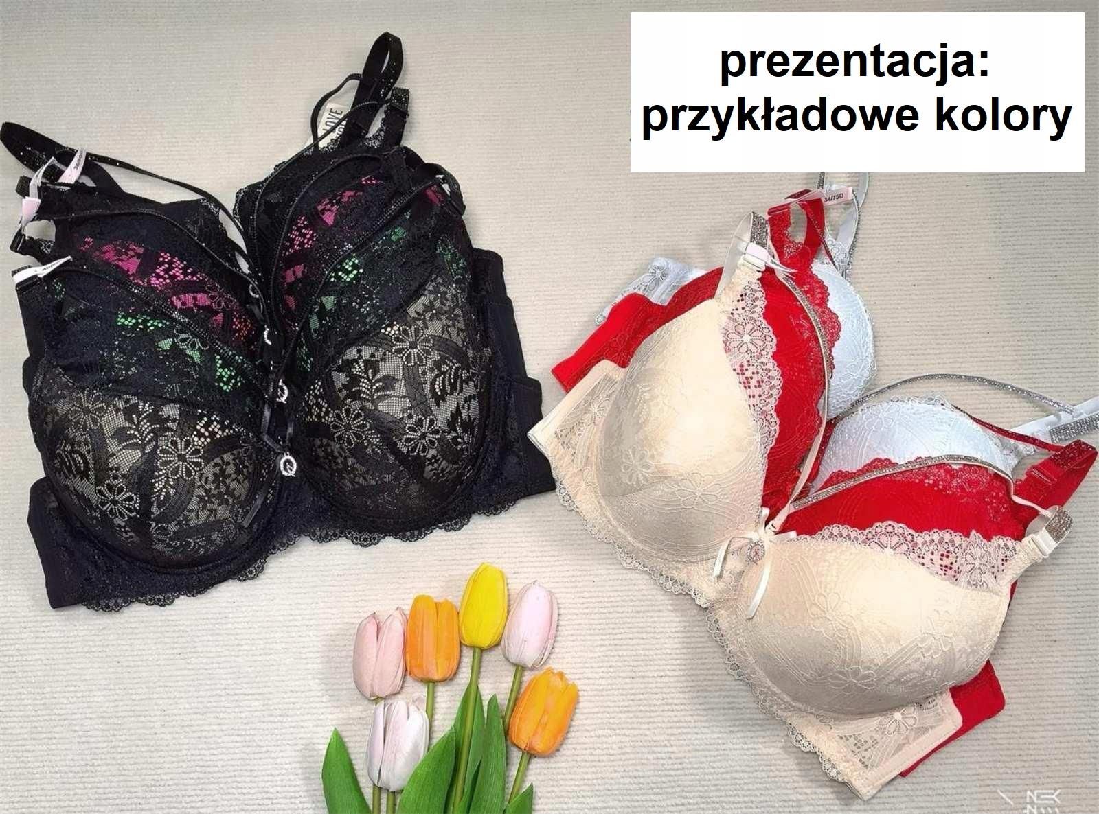 75/85/90/95/100/ Love Magnolia koronkowy biustonosz usztywniany