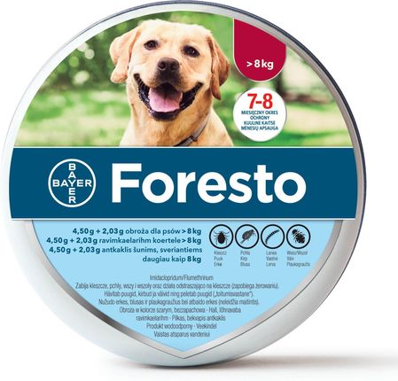 Bayer Obroża FORESTO dla dużych psów powyżej 8kg