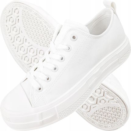 białe Trampki Damskie Big Star sneakersy buty na koturnie NN274853 36