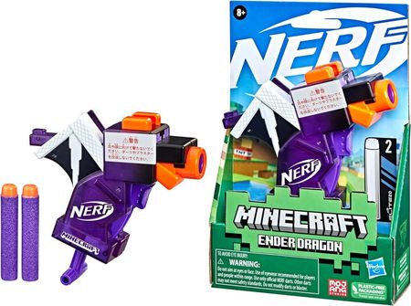 Nerf Minecraft Pistolet Microshots Ender Dragon Mini Blaster F4423