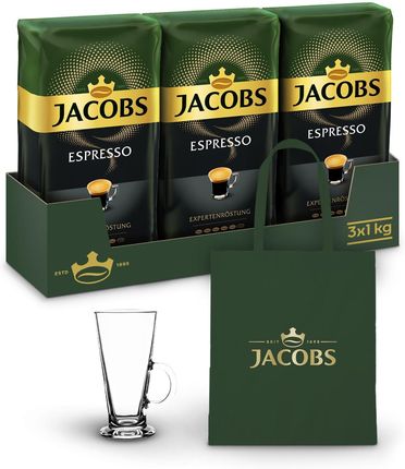 Jacobs Zestaw  Ziarnista Espresso 3X1kg