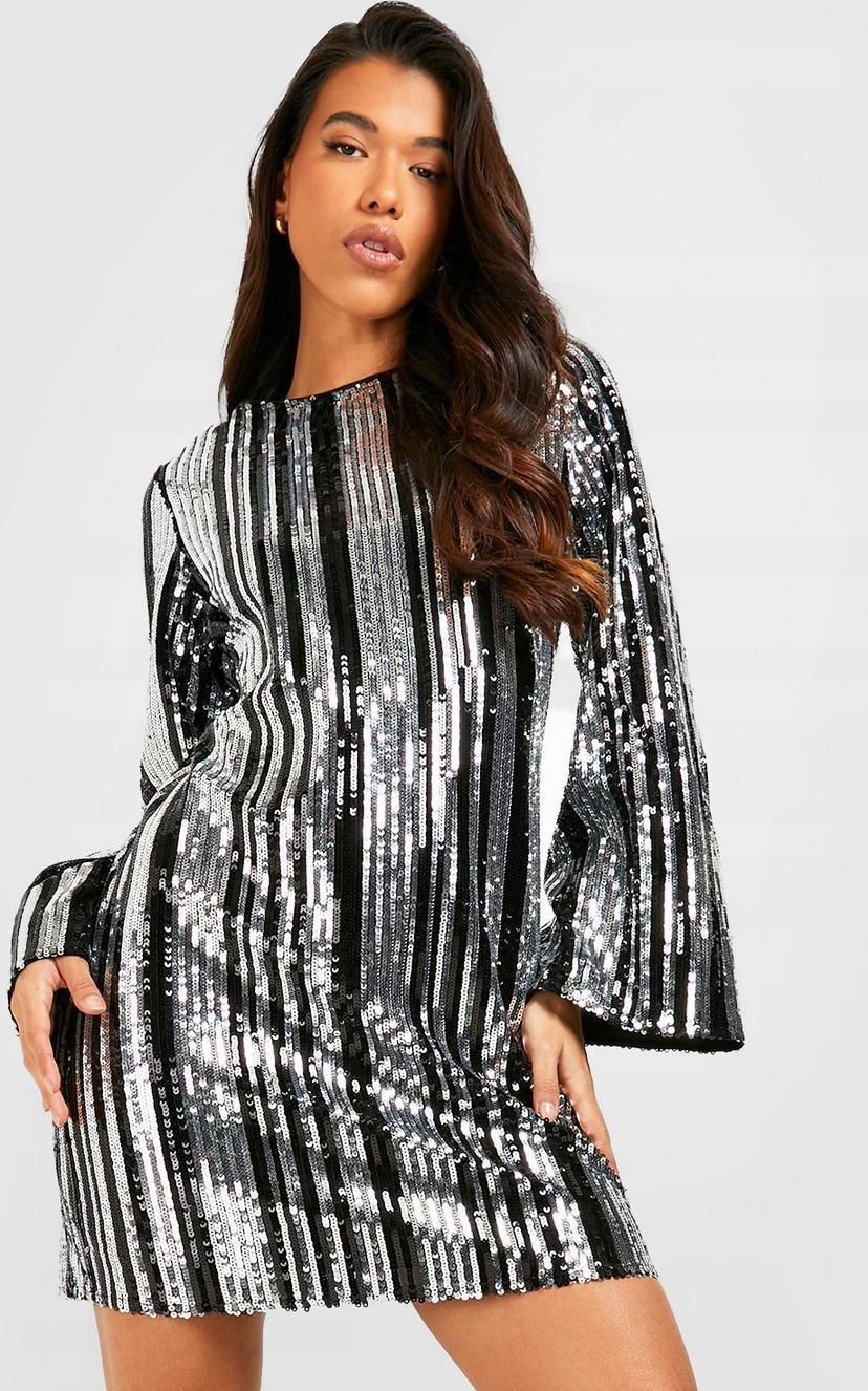 Boohoo Mini Sukienka Paski Cekiny Szerokie R kawy Xww NG2 S Ceny I boohoo-mini-sukienka-paski-cekiny-szerokie-r-kawy-xww-ng2-s-ceny-i