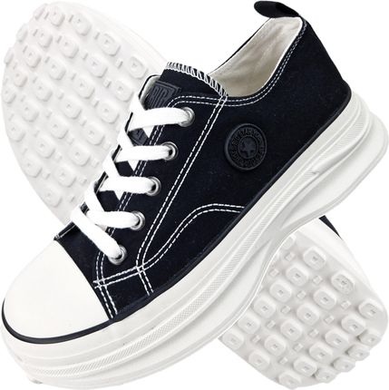 Trampki Damskie Big Star tenisówki Na Platformie czarne buty NN274125 41