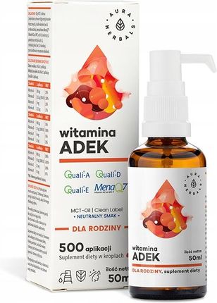 Aura Herbals Adek A + D3 E K2 Mk7 50ml