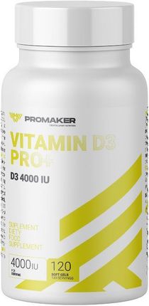 Promaker Creative Sport Nutrition  Witaminy D Vitamin D3 Pro+ 4000Iu  120Kaps