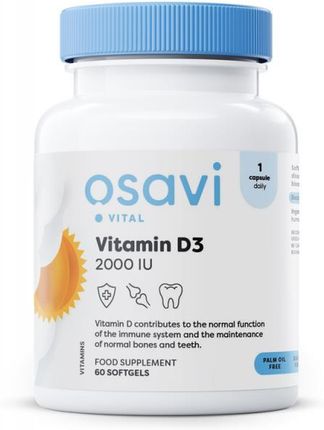 Osavi Vitamin D3 2000Iu 60Kaps
