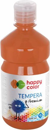 Happy Color Farba Tempera Premium 1L Brązowa