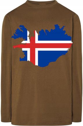 Islandia Męska Modna Bluza Longsleeve Rozm.XS