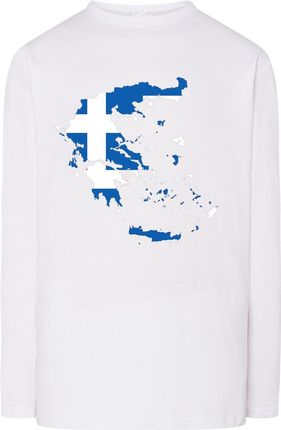 Grecja Flaga Bluza Longsleeve Modna Rozm.3XL