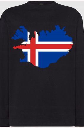 Islandia Męska Modna Bluza Longsleeve Rozm.5XL