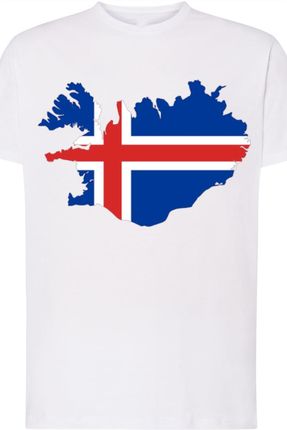 Islandia Męski Modny T-shirt Lato Wakacje Rozm.4XL