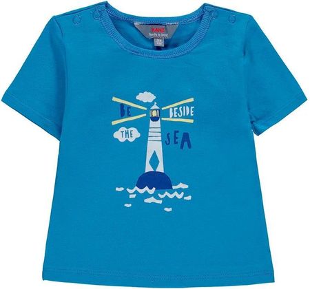 T-shirt niemowlęcy, niebieski, Kanz