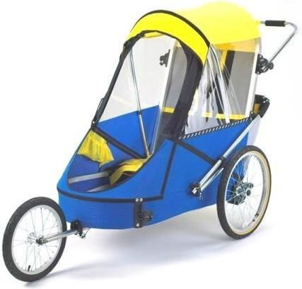 Przyczepka Rowerowa Wike 3W1 Large Dla Osób Z Niepełnosprawnością Niebiesko-Żółta
