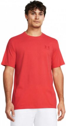 Męski t-shirt z nadrukiem Under Armour UA M Sportstyle LC SS - czerwony