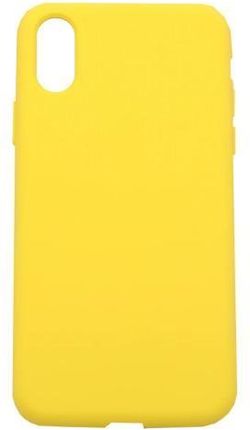 Etui silikonowe do Apple iPhone XS 4Mobee żółte