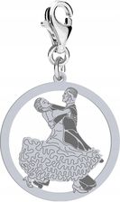 Charms Srebrny Taniec Towarzyski Prezent Biżuteria Zawieszka ŻYCZENIA